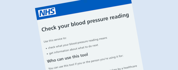 blood pressure reading banner